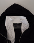 Dolce & Gabbana Elegant Black Bomber Jacket with Hood