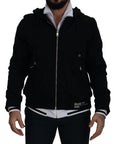 Dolce & Gabbana Elegant Black Bomber Jacket with Hood