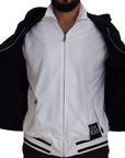 Dolce & Gabbana Elegant Black Bomber Jacket with Hood