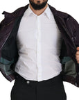 Dolce & Gabbana Elegant Purple Biker Jacket