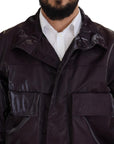 Dolce & Gabbana Elegant Purple Biker Jacket