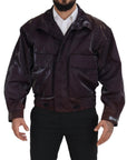 Dolce & Gabbana Elegant Purple Biker Jacket