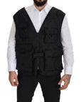 Dolce & Gabbana Elegant Sleeveless Vest Jacket in Black