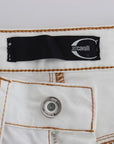 Cavalli Chic White Slim Fit Denim