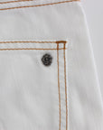 Cavalli Chic White Slim Fit Denim
