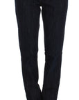 Cavalli Chic Blue Straight Fit Designer Jeans