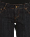 Cavalli Chic Blue Straight Fit Designer Jeans
