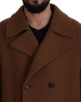 Dolce & Gabbana Elegant Double Breasted Brown Jacket