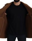 Dolce & Gabbana Elegant Double Breasted Brown Jacket