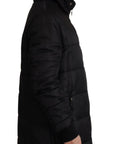 Dolce & Gabbana Elegant Black Hooded Parka Winter Jacket