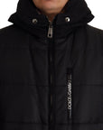 Dolce & Gabbana Elegant Black Hooded Parka Winter Jacket