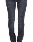 Cavalli Slim Fit Green Diamond Blue Wash Jeans