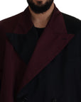 Dolce & Gabbana Elegant Bordeaux Double-Breasted Jacket