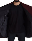 Dolce & Gabbana Elegant Bordeaux Double-Breasted Jacket