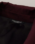Dolce & Gabbana Elegant Bordeaux Double-Breasted Jacket