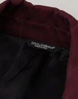 Dolce & Gabbana Elegant Bordeaux Double-Breasted Jacket