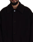 Dolce & Gabbana Elegant Black Alpaca Wool Blend Jacket