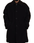 Dolce & Gabbana Elegant Black Alpaca Wool Blend Jacket