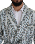 Dolce & Gabbana Elegant Floral Cotton Jacket Robe