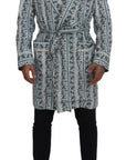 Dolce & Gabbana Elegant Floral Cotton Jacket Robe