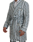 Dolce & Gabbana Elegant Floral Cotton Jacket Robe