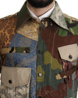 Dolce & Gabbana Patchwork Camouflage Casual Shirt