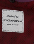 Dolce & Gabbana Elegant Purple Cashmere-Silk Blend Blazer