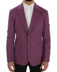 Dolce & Gabbana Elegant Purple Cashmere-Silk Blend Blazer