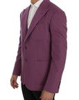 Dolce & Gabbana Elegant Purple Cashmere-Silk Blend Blazer