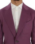 Dolce & Gabbana Elegant Purple Cashmere-Silk Blend Blazer