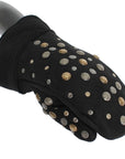 Dolce & Gabbana Elegant Studded Gray Wool Gloves