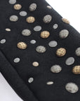 Dolce & Gabbana Elegant Studded Gray Wool Gloves
