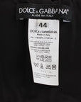 Dolce & Gabbana Elegant Black Mink Fur Shoulder Wrap Scarf