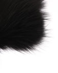 Dolce & Gabbana Black Fox Fur Chic Shoulder Wrap