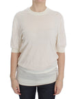Dolce & Gabbana Elegant White Cashmere Sweater