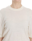 Dolce & Gabbana Elegant White Cashmere Sweater