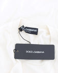 Dolce & Gabbana Elegant White Cashmere Sweater