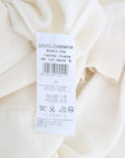Dolce & Gabbana Elegant White Cashmere Sweater