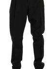 Dolce & Gabbana Elegant Striped Straight Fit Dress Trousers