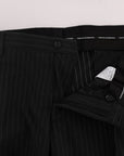 Dolce & Gabbana Elegant Striped Straight Fit Dress Trousers