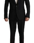 Dolce & Gabbana Elegant Black Two-Piece Martini Suit