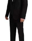 Dolce & Gabbana Elegant Black Two-Piece Martini Suit