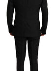 Dolce & Gabbana Elegant Black Two-Piece Martini Suit