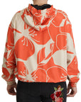 Dolce & Gabbana Elegant Floral Zip Hooded Sweater