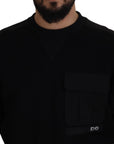 Dolce & Gabbana Elegant Crewneck Cotton Blend Sweater