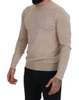 Dolce & Gabbana Elegant Beige Crewneck Wool Sweater