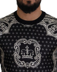 Dolce & Gabbana Elegant Wool Silk Blend Crewneck Sweater