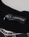 Dolce & Gabbana Elegant Wool Silk Blend Crewneck Sweater