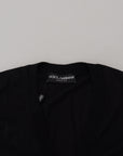 Dolce & Gabbana Elegant Wool Buttoned Black Cardigan