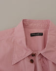Dolce & Gabbana Elegant Pink Casual Cotton Shirt